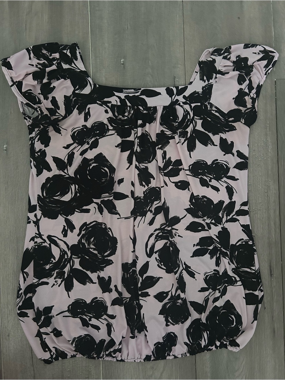 Womens Pink Floral Blouse